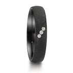 Partnerring Zirkonium Diamant 0.045 ct, 3 Steen, w-si