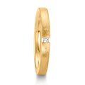 Partnerring 750/18K geel goud Diamant 0.015 ct, w-si