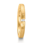 Partnerring 750/18K geel goud Diamant 0.015 ct, w-si
