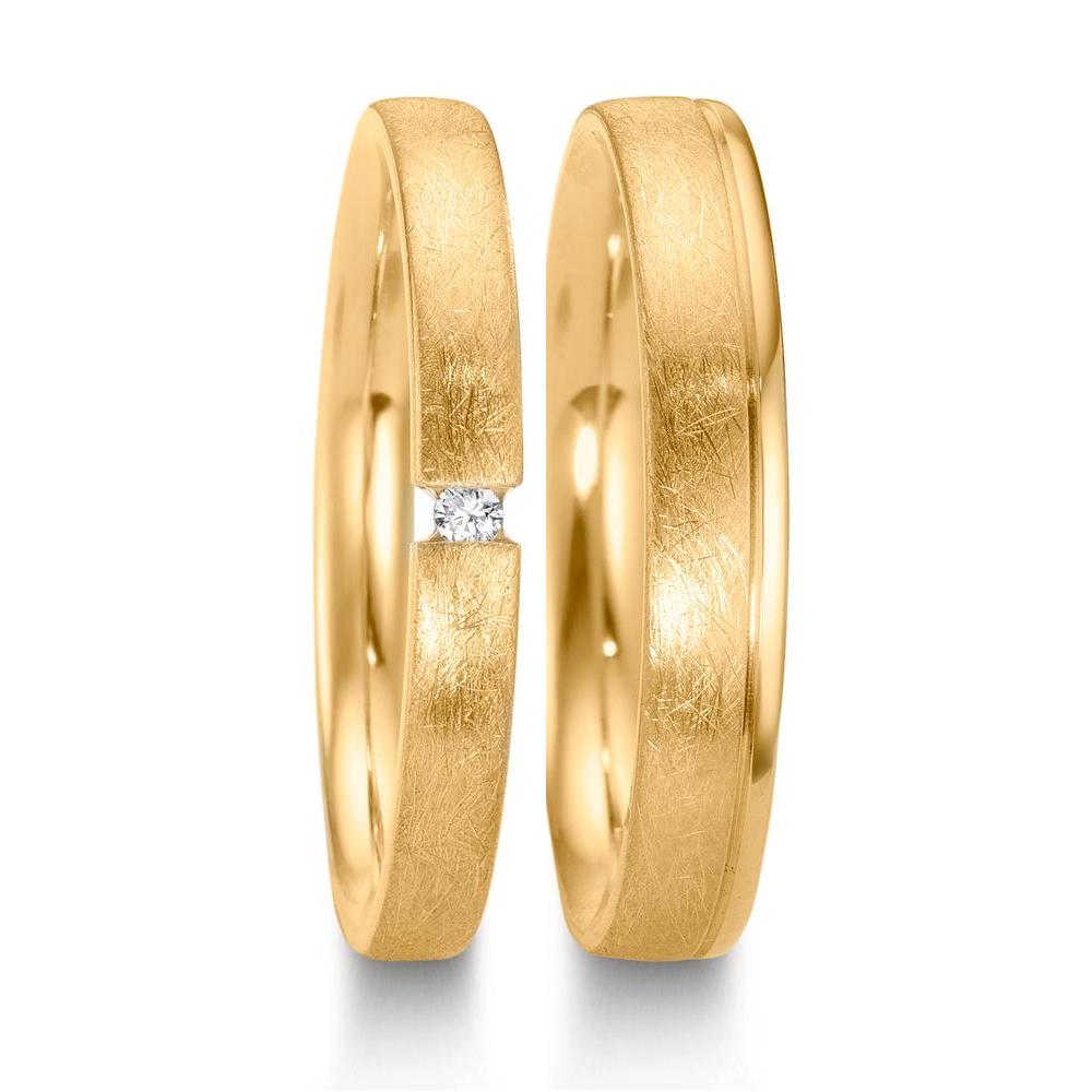 Partnerring 750/18K geel goud