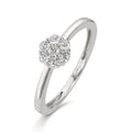 Ring Zilver Zirkonia 7 Steen Gerhodineerd