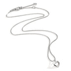Collier Zilver Gerhodineerd Hart 38-42 cm