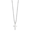 Collier Zilver Gerhodineerd Kruis 38-42 cm