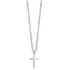 Collier Zilver Gerhodineerd Kruis 38-42 cm