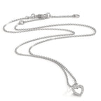 Collier Zilver Zirkonia 16 Steen Gerhodineerd Hart 38-42 cm