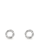 Oorknoppen Zilver Zirkonia 16 Steen Gerhodineerd Ø6.5 mm