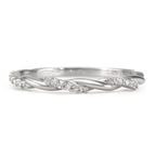 Aanschuifring Zilver Zirkonia 18 Steen Gerhodineerd