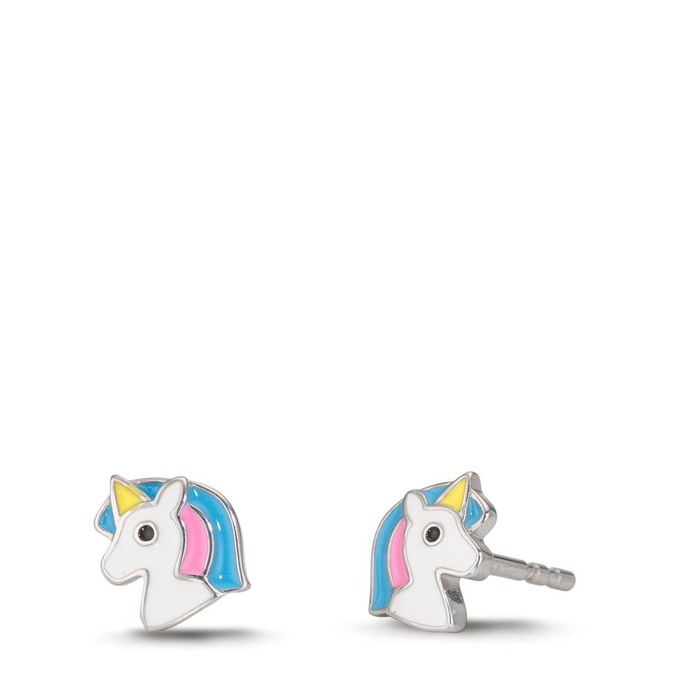 Oorknoppen Zilver Gerhodineerd Eenhoorn