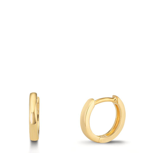 Scharnier oorringen creolen Zilver Geel Verguld