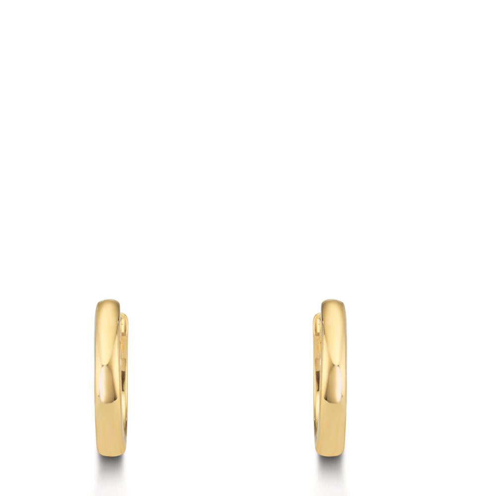 Scharnier oorringen creolen Zilver Geel Verguld