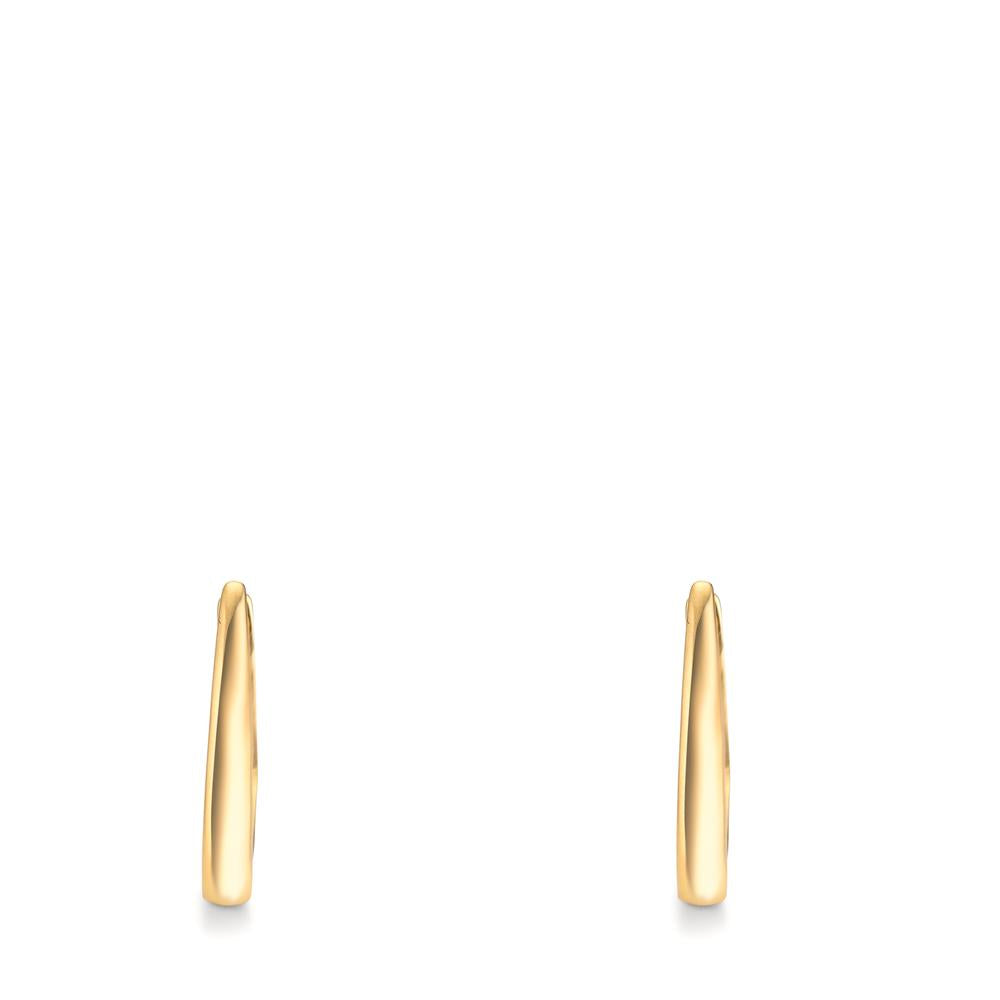 Scharnier oorringen creolen Zilver Geel Verguld