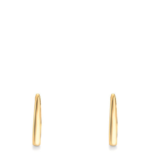 Scharnier oorringen creolen Zilver Geel Verguld