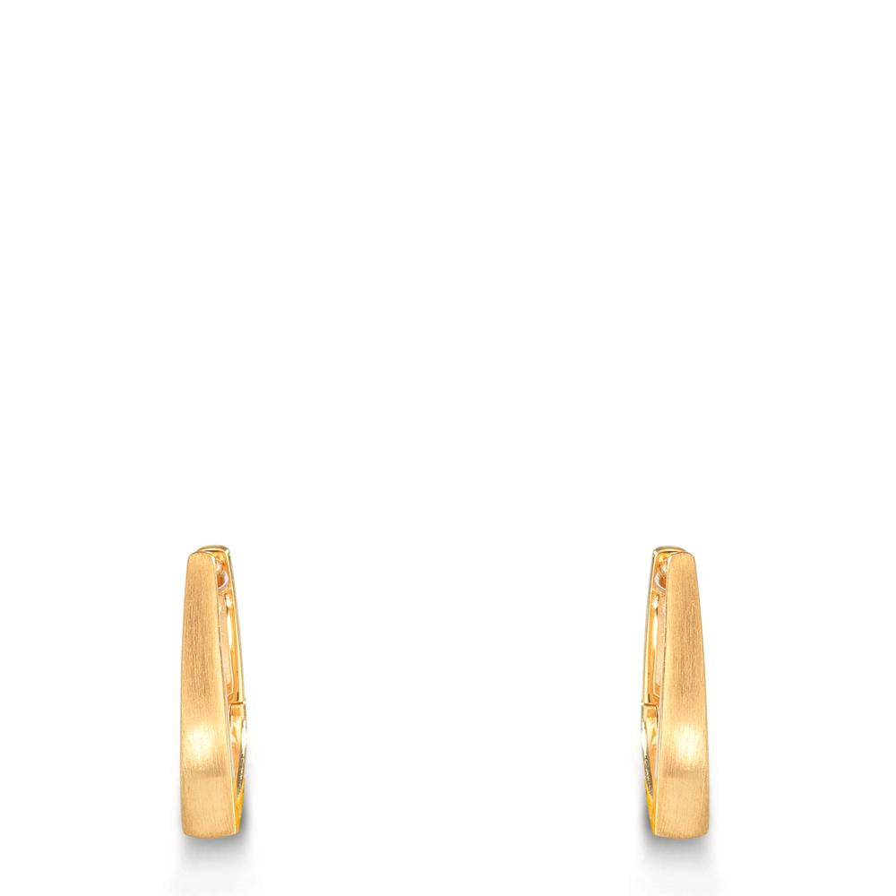 Scharnier oorringen creolen Zilver Geel Verguld