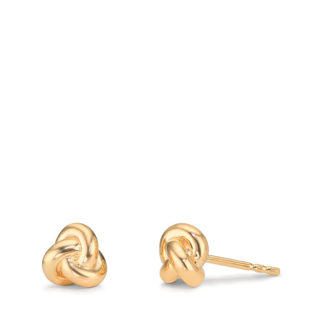 Oorknoppen Zilver Geel Verguld Knooppunt Ø7.5 mm