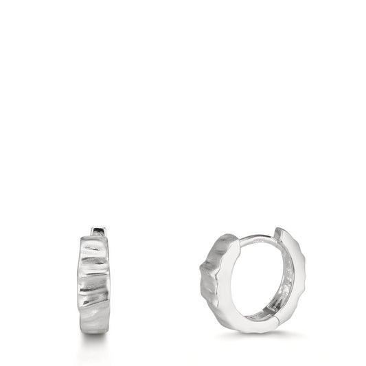 Scharnier oorringen creolen Zilver