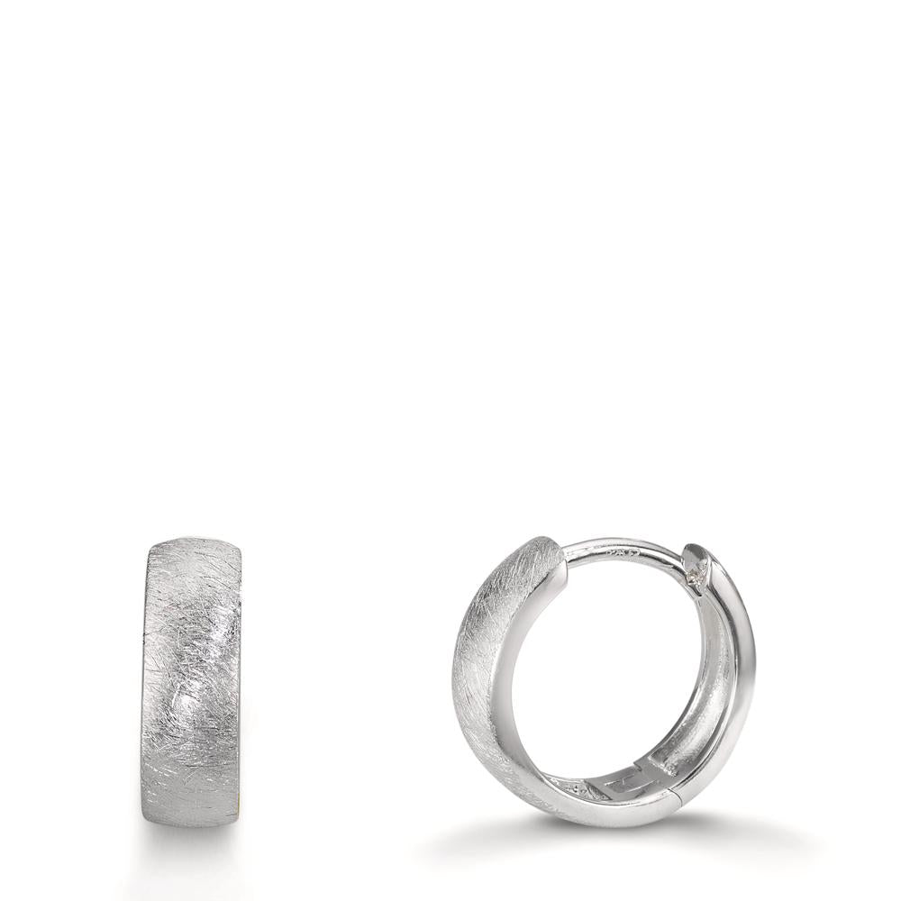 Scharnier oorringen creolen Zilver