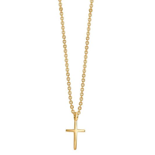 Collier 375/9K geel goud Kruis 38-42 cm