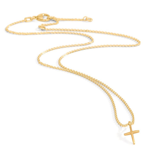 Collier 375/9K geel goud Kruis 38-42 cm