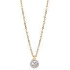 Collier 375/9K geel goud Zirkonia 38-42 cm