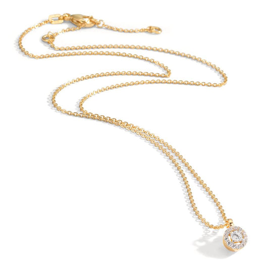 Collier 375/9K geel goud Zirkonia 38-42 cm