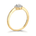 Ring 375/9K geel goud Zirkonia