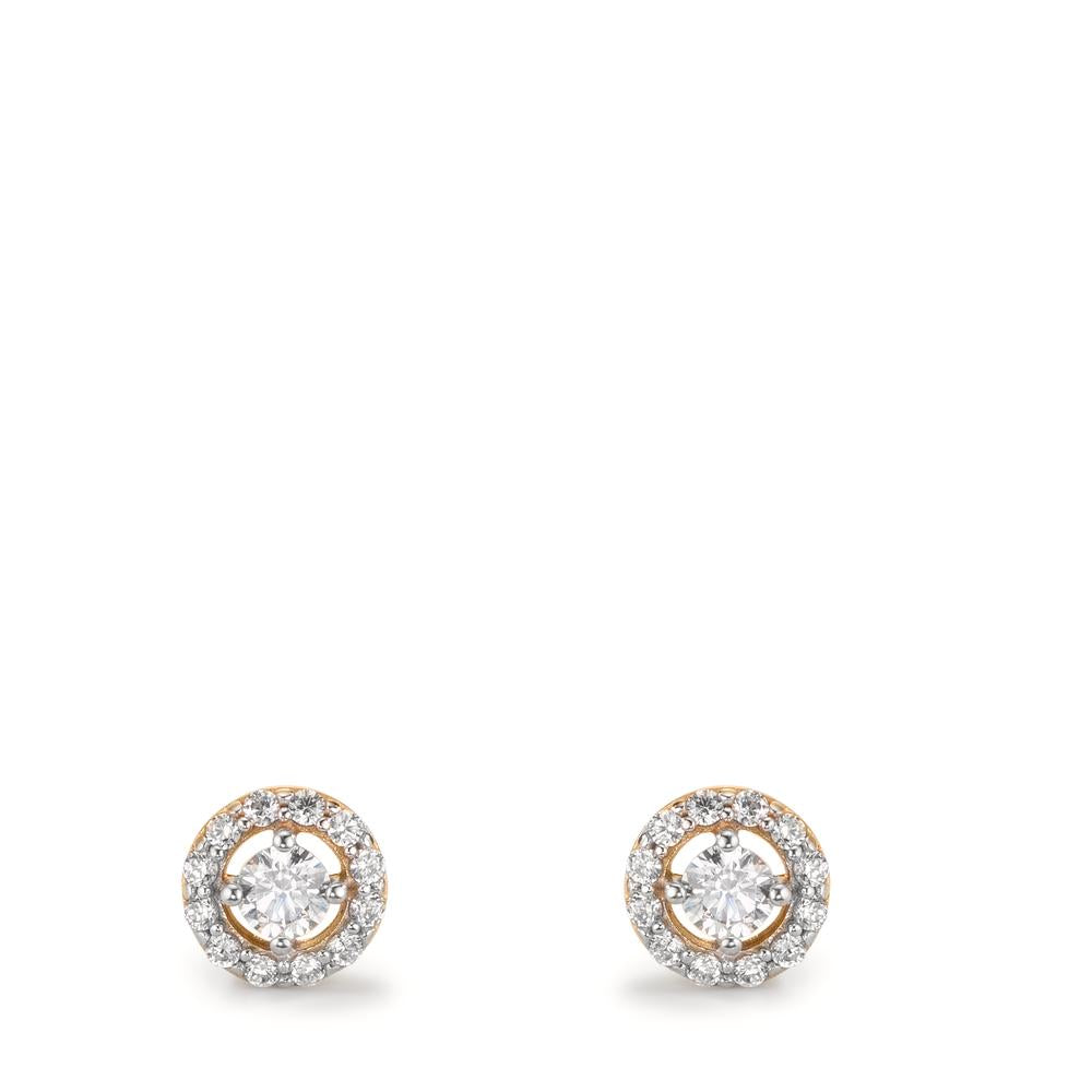 Oorknoppen 375/9K geel goud Zirkonia Ø5.5 mm