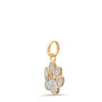 Hanger 375/9K geel goud Zirkonia Poot Ø9.5 mm