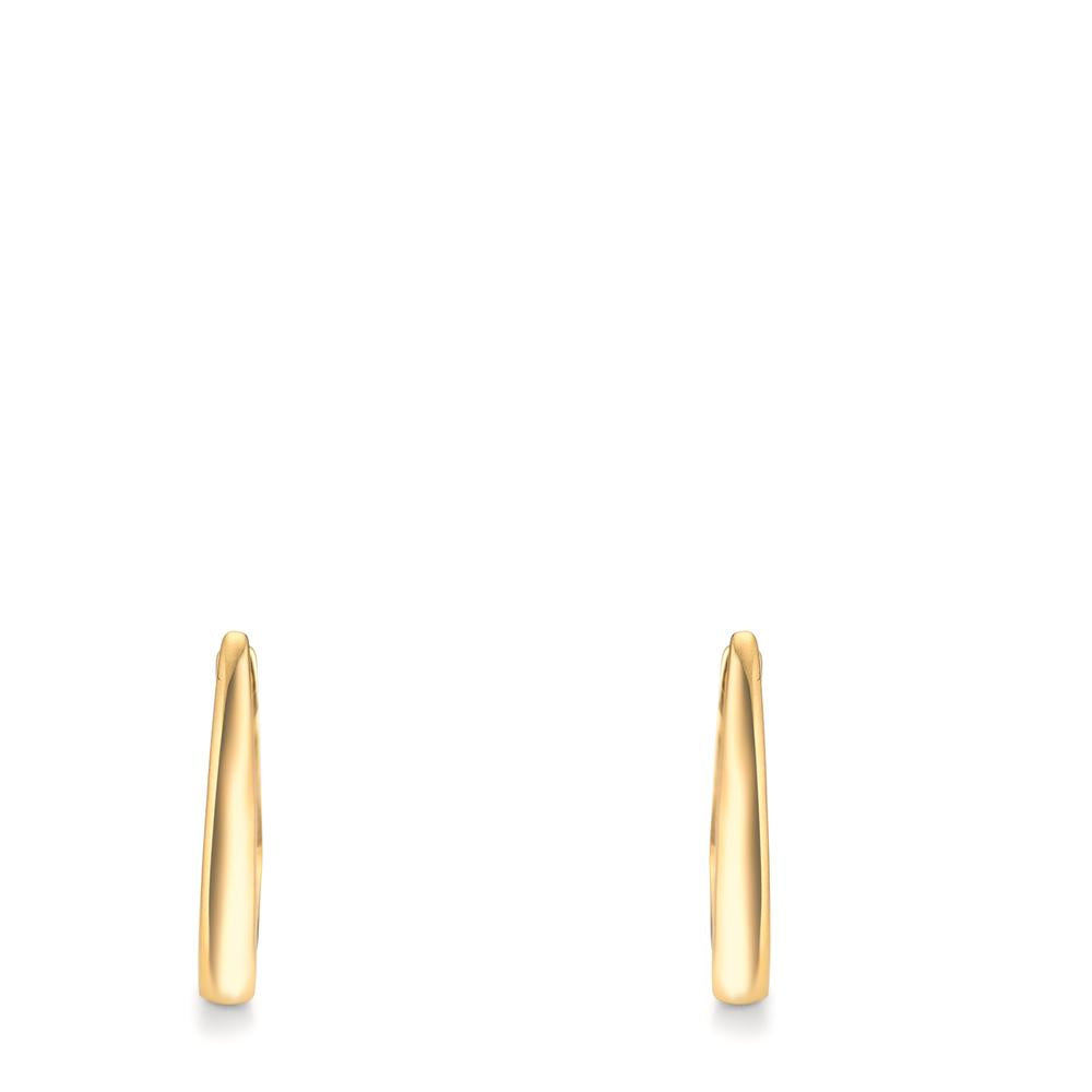 Scharnier oorringen creolen 375/9K geel goud