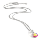 Collier met hanger Zilver Gerhodineerd 36 cm