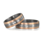 Partnerring 999 Tantaal, 585/14K roségoud