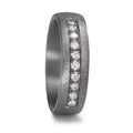 Partnerring 999 Tantaal Diamant laboratorium gegroeid 0.25 ct, 10 Steen, tw-vsi