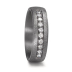 Partnerring 999 Tantaal Diamant laboratorium gegroeid 0.25 ct, 10 Steen, tw-vsi