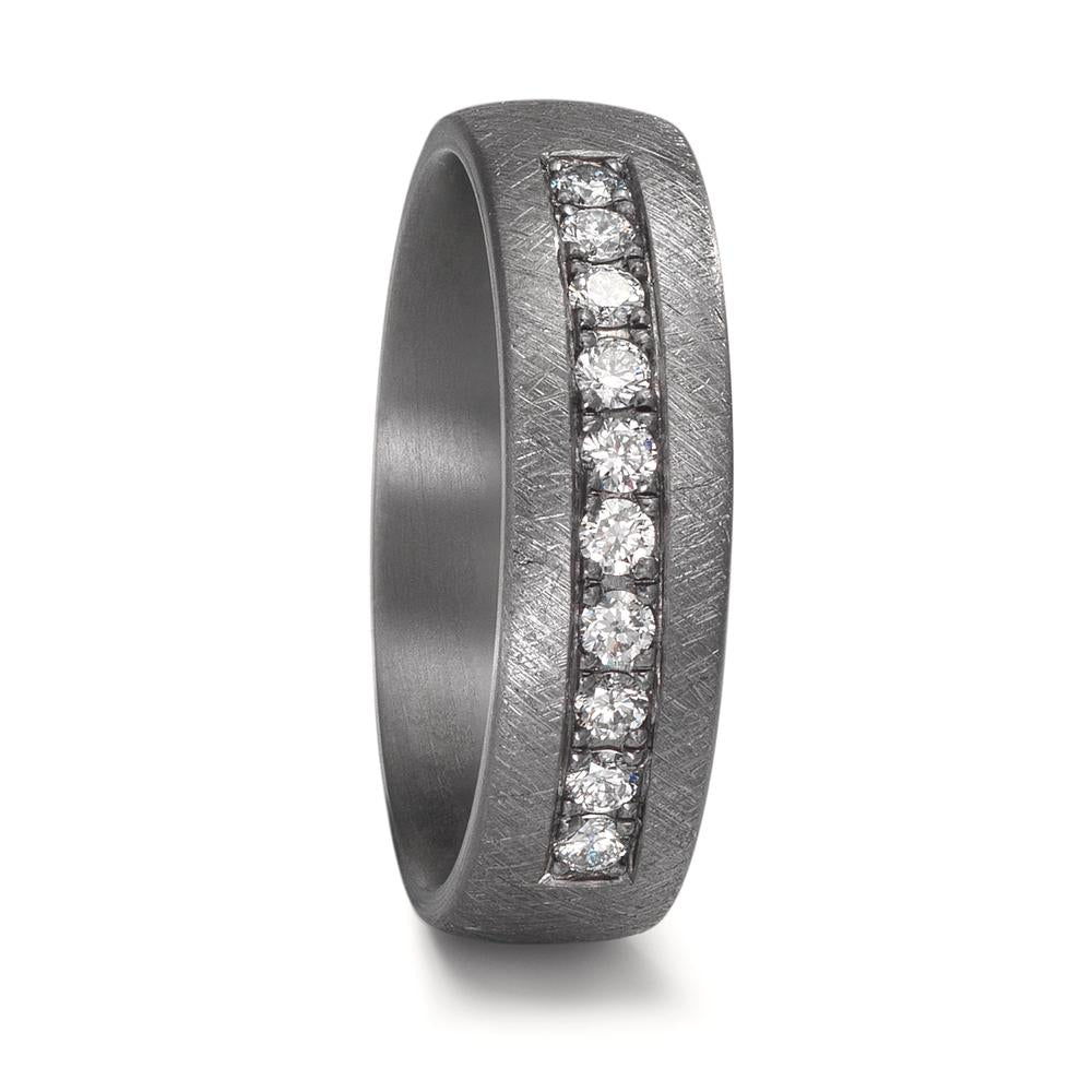 Partnerring 999 Tantaal Diamant laboratorium gegroeid 0.25 ct, 10 Steen, tw-vsi