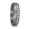 Partnerring 999 Tantaal Diamant laboratorium gegroeid 0.25 ct, 10 Steen, tw-vsi