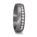 Partnerring 999 Tantaal Diamant laboratorium gegroeid 0.25 ct, 10 Steen, tw-vsi