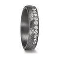 Partnerring 999 Tantaal Diamant laboratorium gegroeid 0.25 ct, 10 Steen, tw-vsi