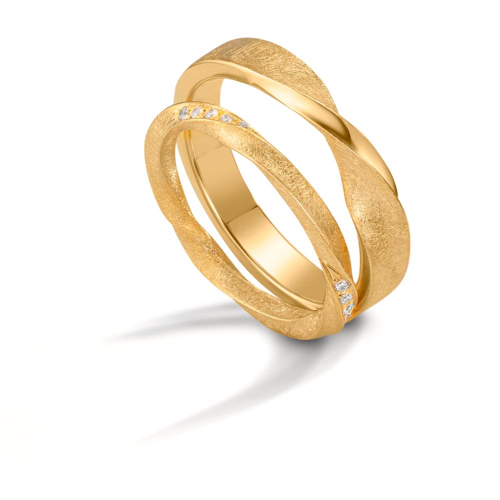 Partnerring 750/18K geel goud