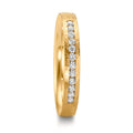 Partnerring 750/18K geel goud Diamant 0.18 ct, 12 Steen, w-si