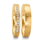 Partnerring 750/18K geel goud