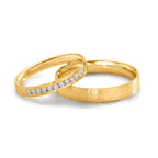 Partnerring 750/18K geel goud