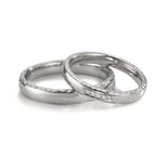 Partnerring 950 Platina Diamant 0.02 ct, 5 Steen, w-si