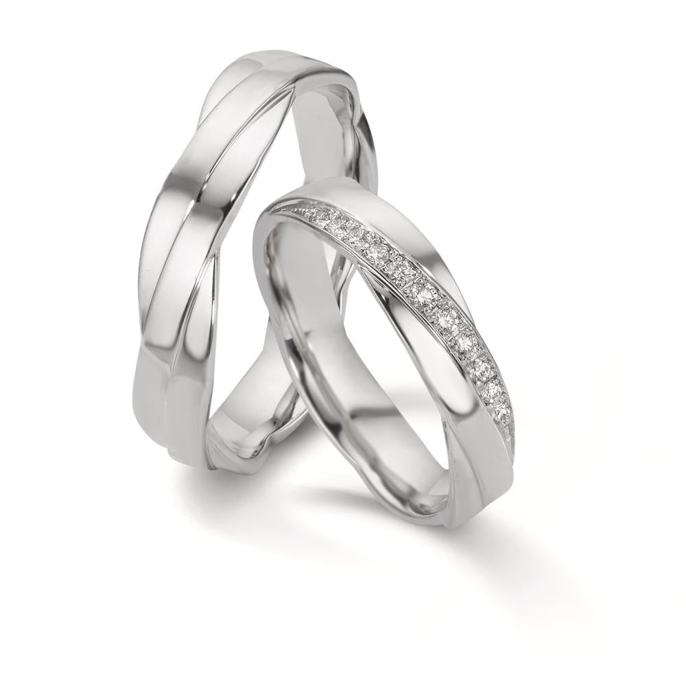 Partnerring 750/18K witgoud