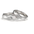Partnerring 750/18K witgoud