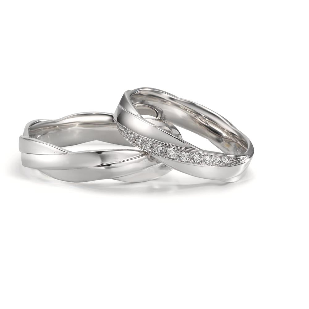 Partnerring 750/18K witgoud