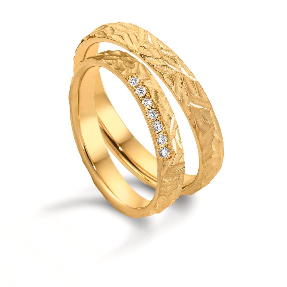 Partnerring 750/18K geel goud
