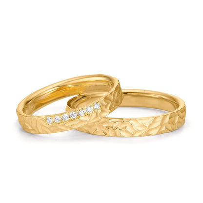 Partnerring 750/18K geel goud