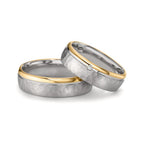Partnerring Zilver, 585/14K roségoud Bi-color
