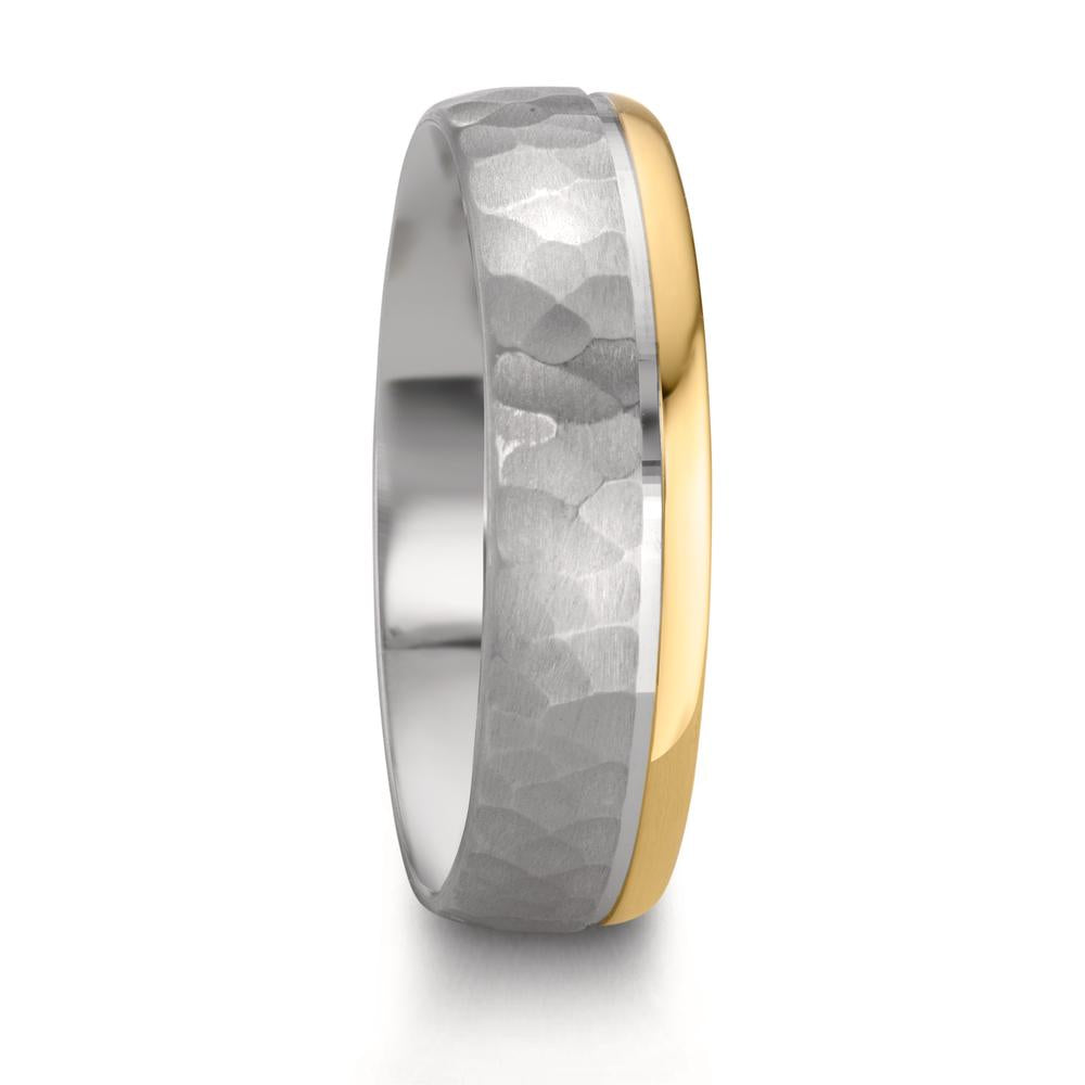 Partnerring Zilver, 585/14K roségoud Bi-color