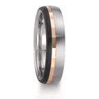 Partnerring Roestvrijstaal, 375/9K rood goud