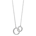Collier Zilver Zirkonia Gerhodineerd 40-42 cm